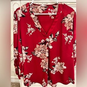 Maurices floral 3/4 sleeved blouse, size XL